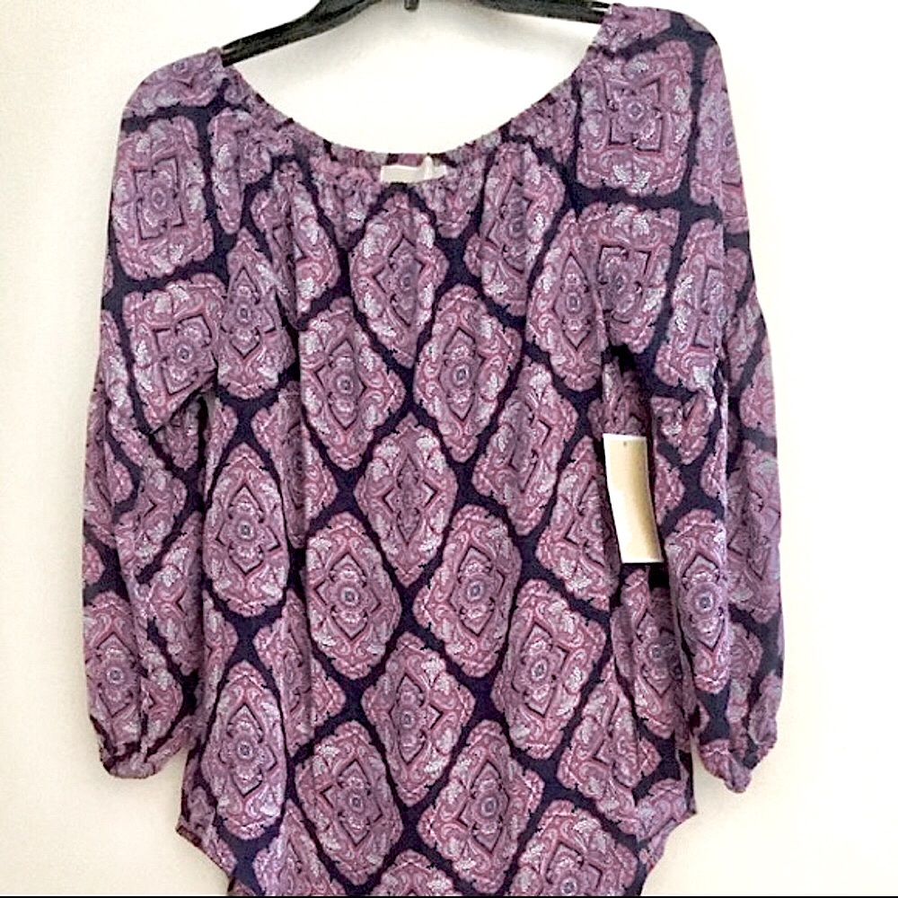 Michael Kors Boho Peasant Top